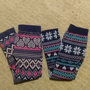 Kids Thick Leggings Stretchy Size 7/10